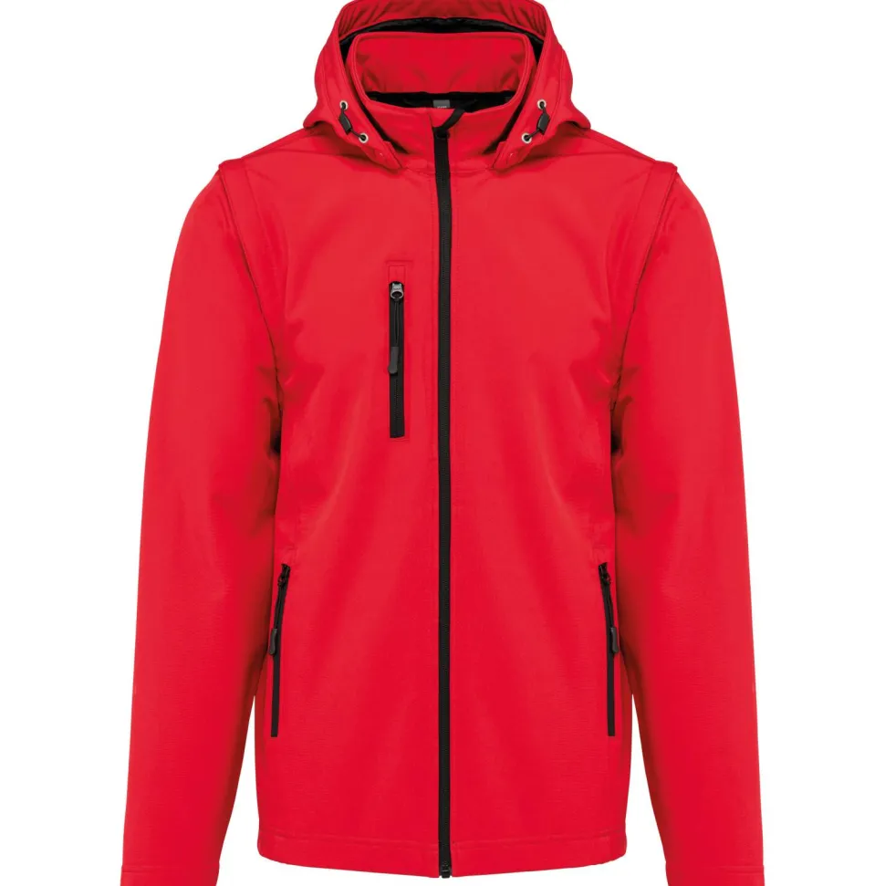 Kariban K422 - Veste Softshell Unisexe à Manches Amovibles et Capuche