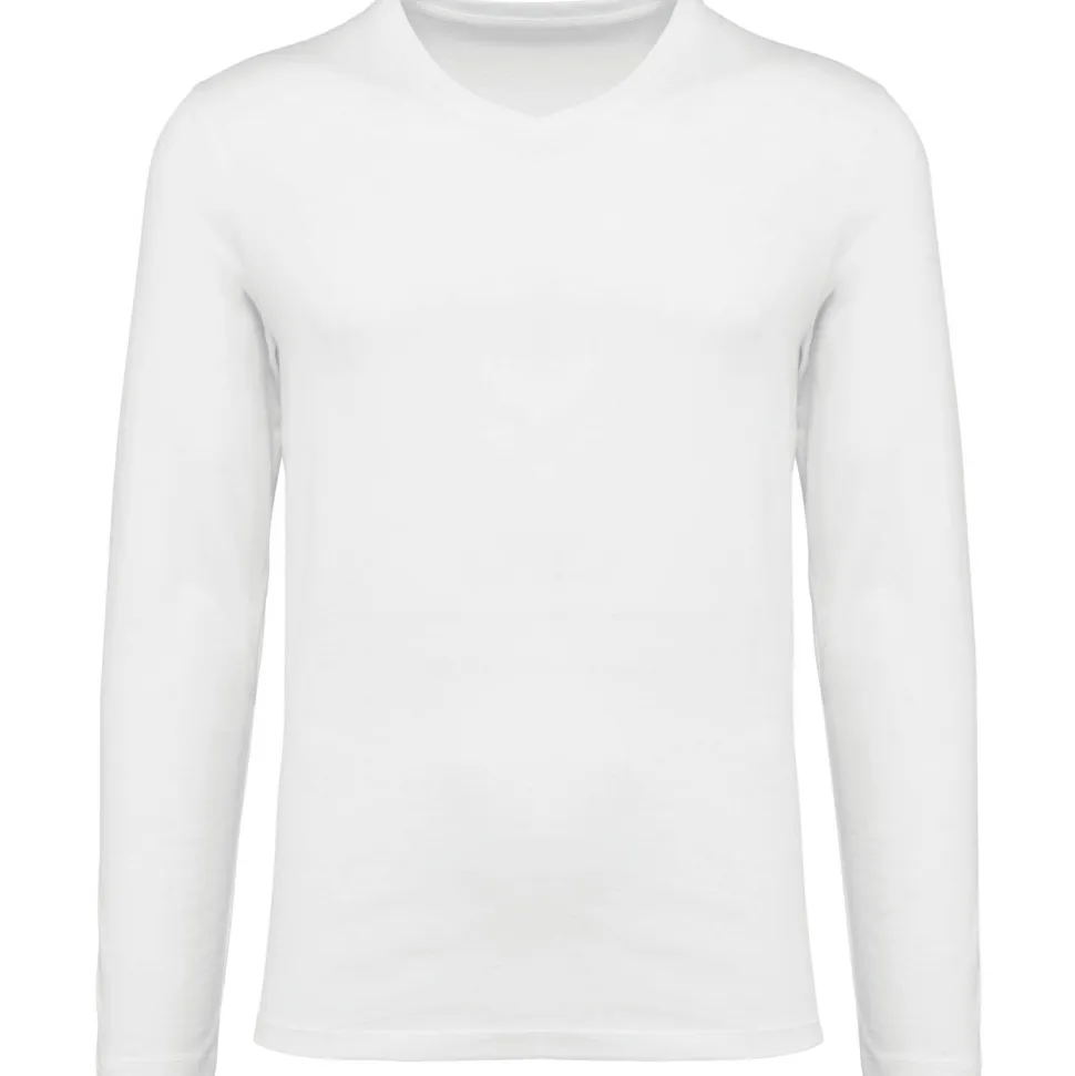 Kariban Premium PK306 - T-shirt Supima® col V manches longues homme