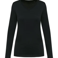 Kariban Premium PK307 - T-shirt Supima® col V manches longues femme