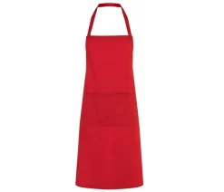 KARLOWSKY KYLS7 - Tablier à bavette en polycoton avec poche