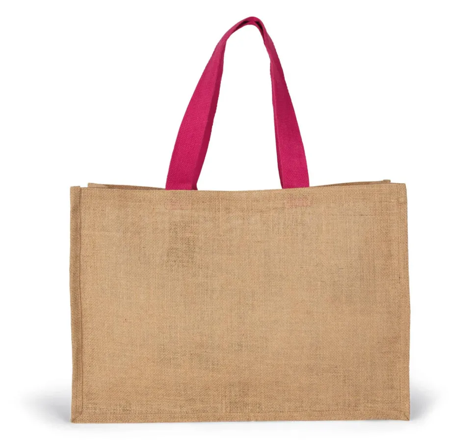 Kimood KI0743 - Grand Sac Shopping en Jute Rigide Écologique