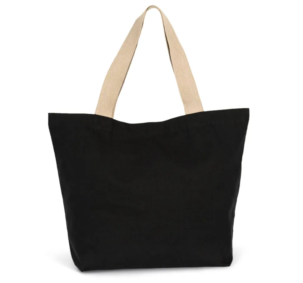 Kimood KI5204 - Grand sac shopping recyclé à fond plat
