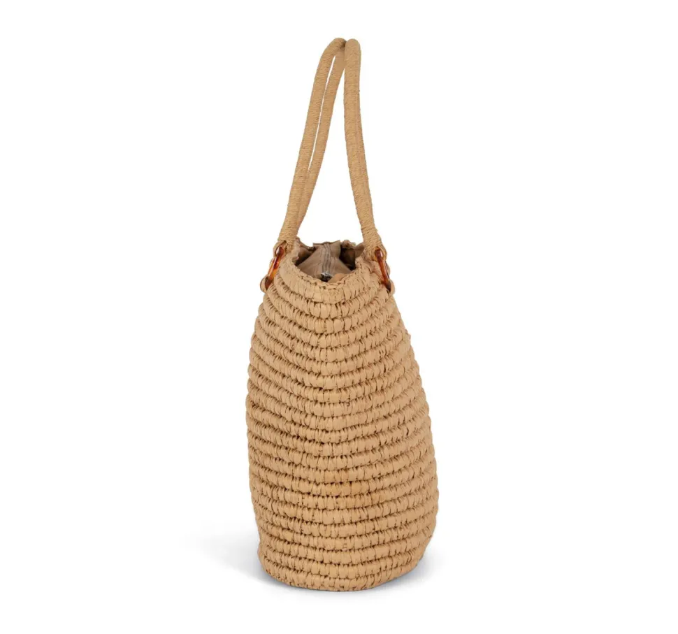 Kimood KI5224 - Panier de Courses en Fibre Végétale Élégant