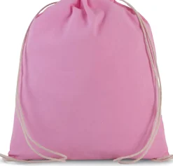 Kimood KI0147 - Petit sac à dos en coton bio avec cordelettes