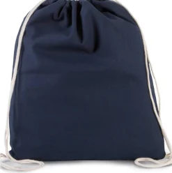 Kimood KI0147 - Petit sac à dos en coton bio avec cordelettes