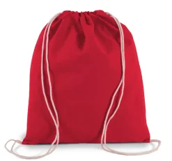 Kimood KI0147 - Petit sac à dos en coton bio avec cordelettes