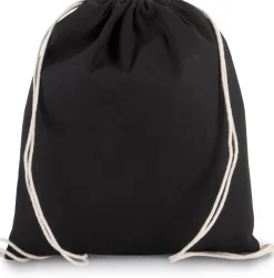 Kimood KI0147 - Petit sac à dos en coton bio avec cordelettes
