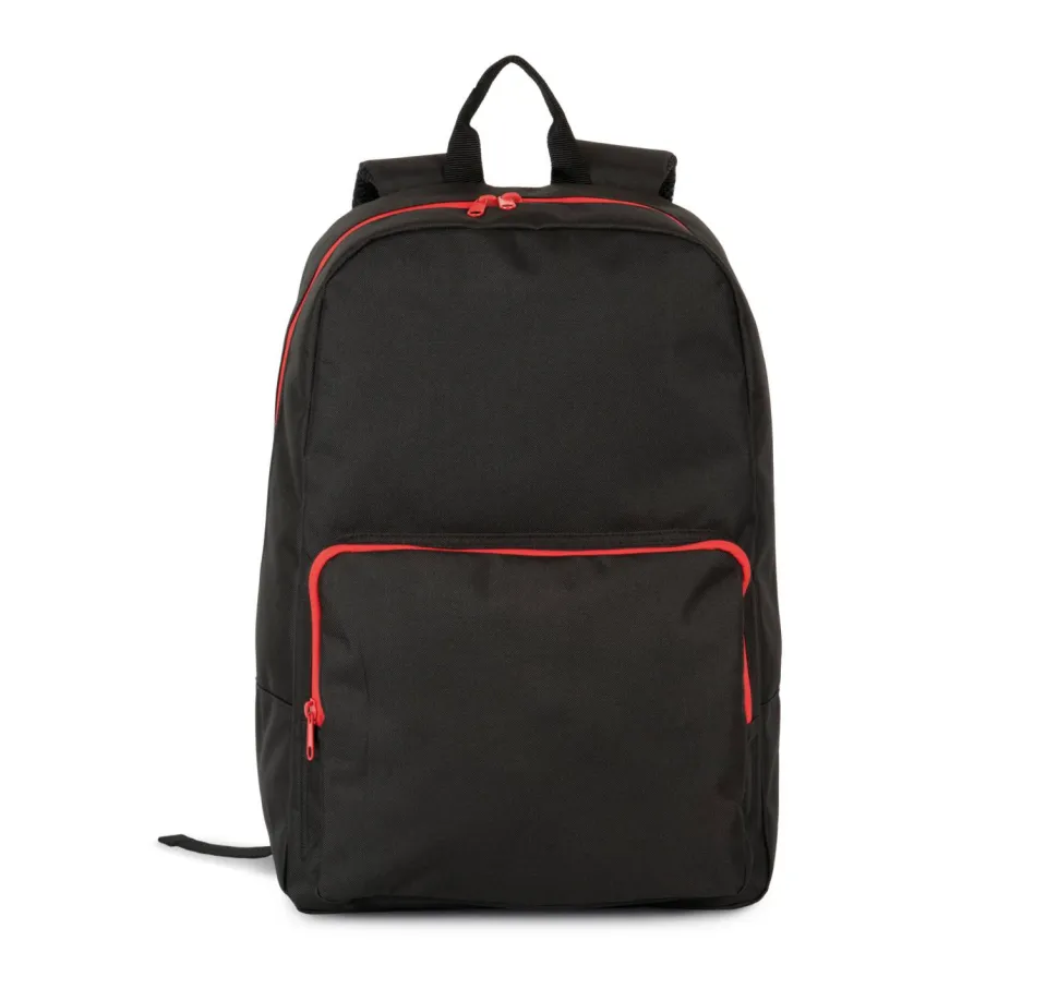 Kimood KI0181 - Sac à dos avec fermetures éclair contrastée
