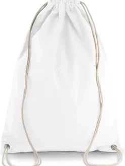 Kimood KI0125 - SAC À DOS EN COTON AVEC CORDELETTES