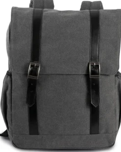Kimood KI0143 - Sac à dos en toile à rabat
