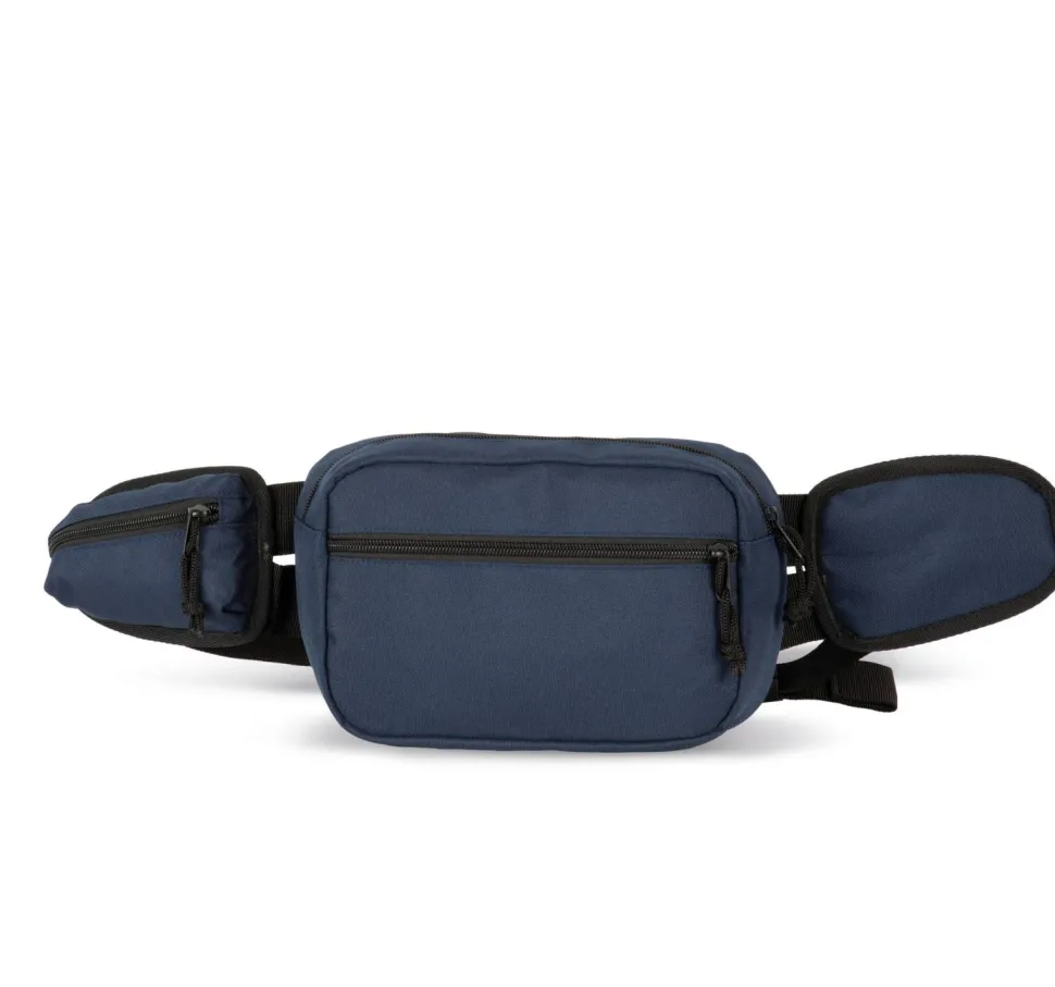 Kimood KI0371 - Sac banane recyclé grand format avec pochette latérale