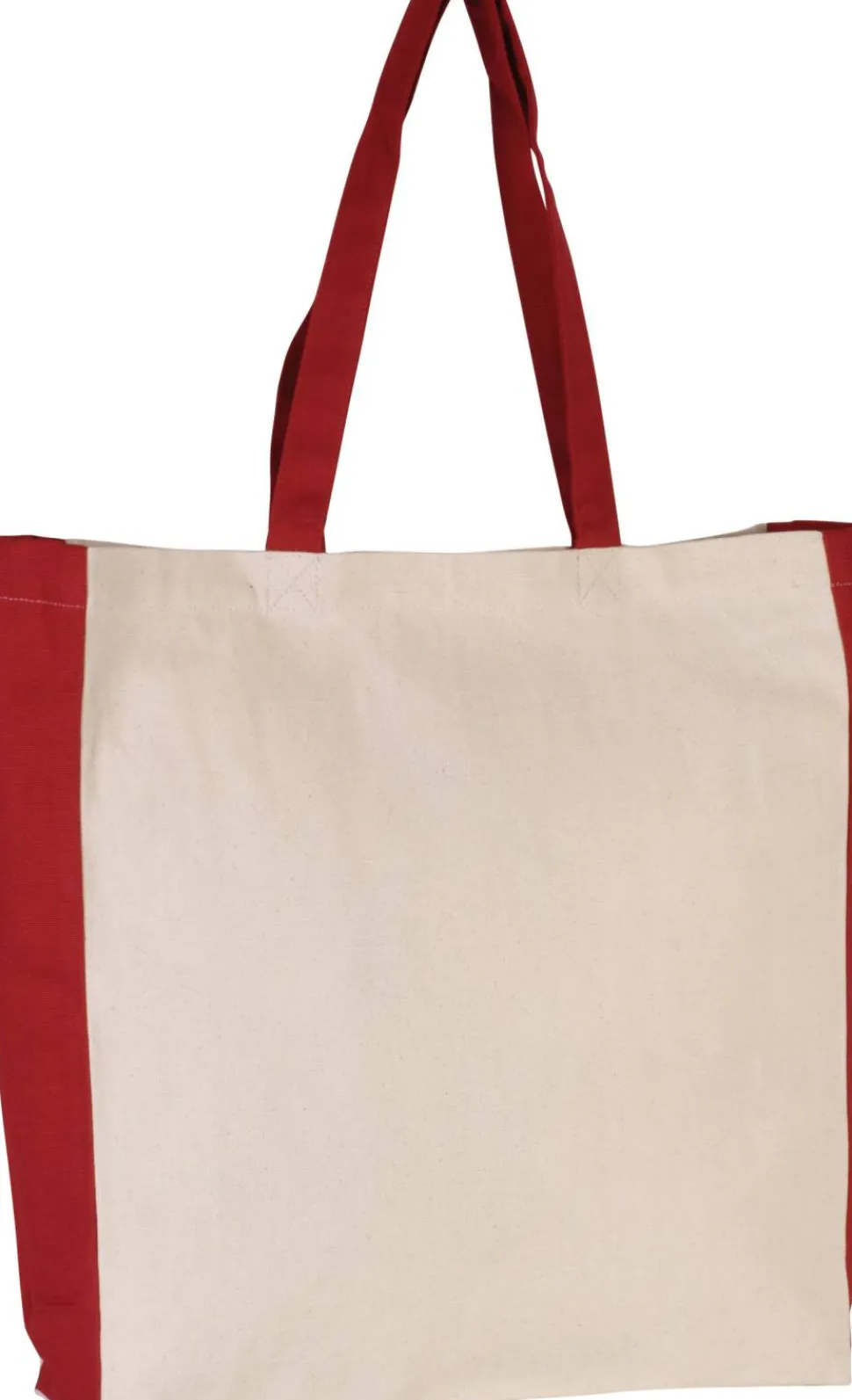 Kimood KI0275 - Sac cabas bicolore en toile personnalisable