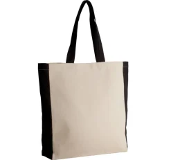 Kimood KI0275 - Sac cabas bicolore en toile personnalisable