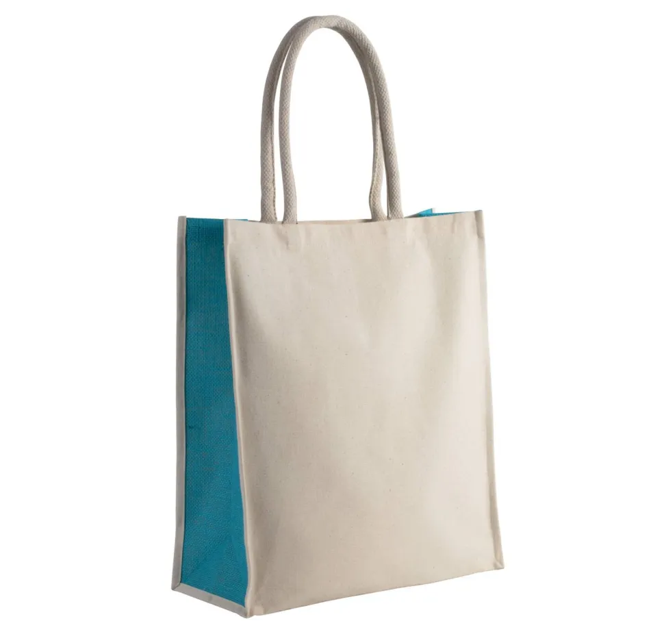 Kimood KI0253 - Sac cabas en coton / jute - 23 L