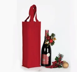 Kimood KI0269 - Sac porte bouteille en coton canvas