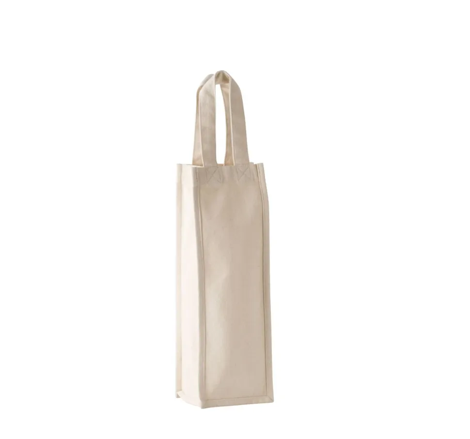 Kimood KI0269 - Sac porte bouteille en coton canvas