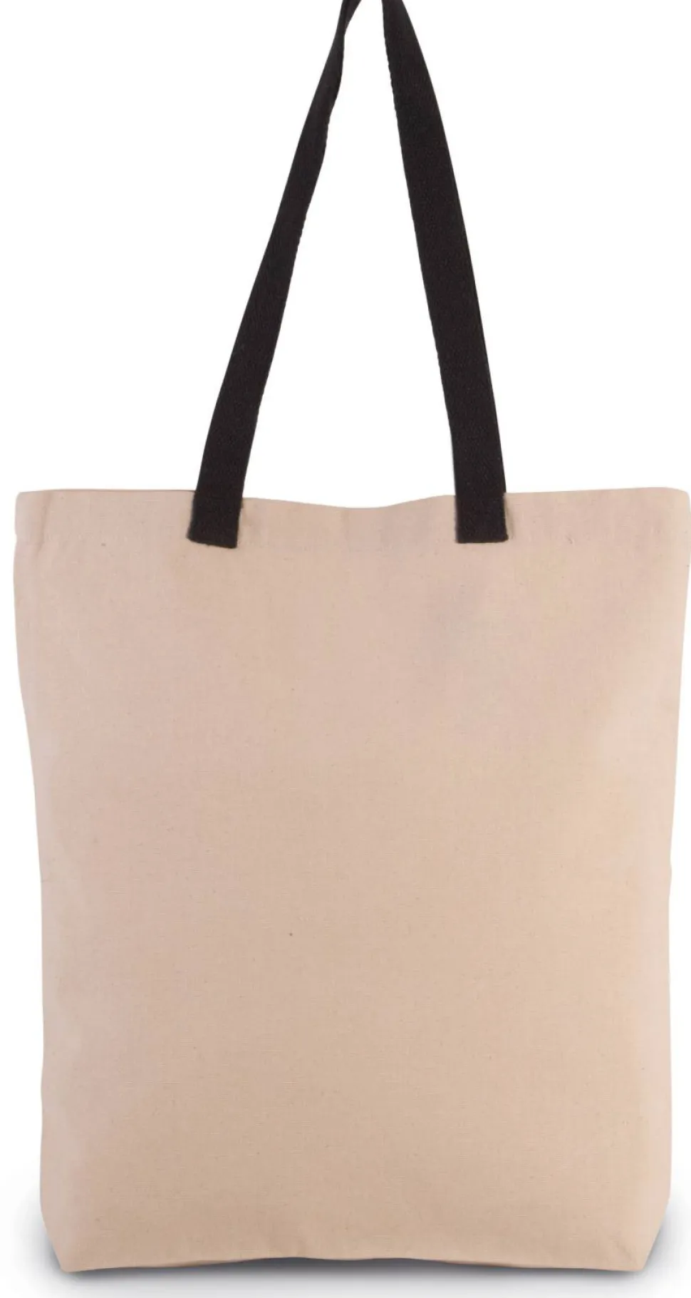 Kimood KI0278 - Sac shopping à soufflet avec poignées contrastées