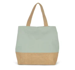 Kimood KI0235 - Sac shopping en toiles de coton & jute