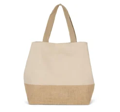 Kimood KI0235 - Sac shopping en toiles de coton & jute