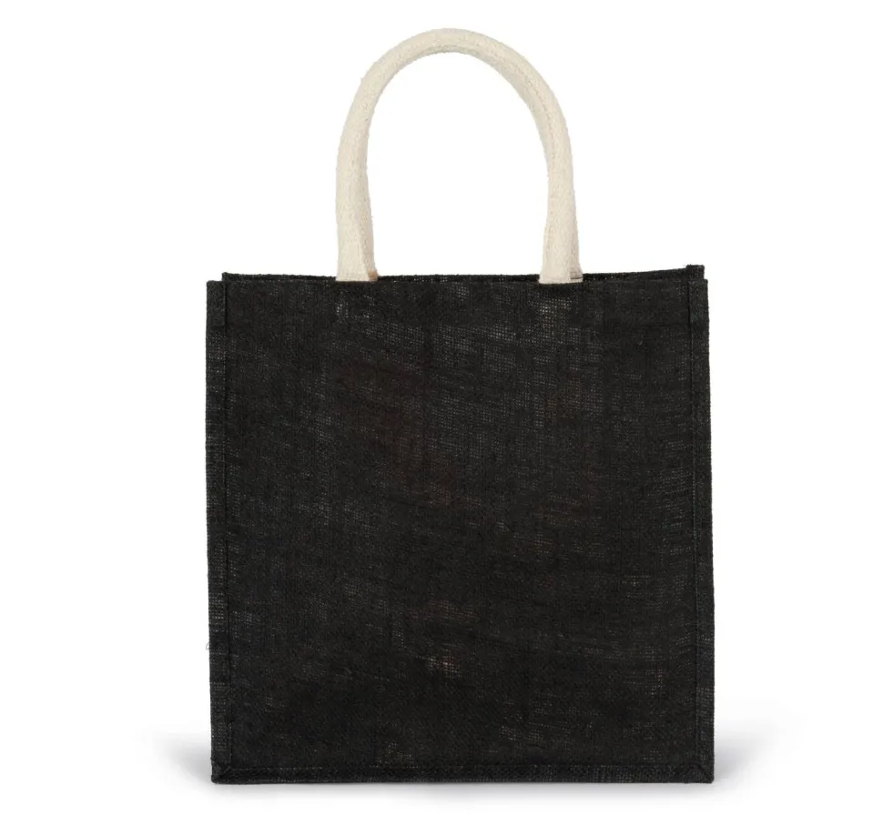 Kimood KI0274 - Sac style cabas en toile de jute - grand modèle