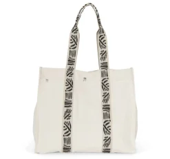 Kimood KINS114 - Grand sac shopping recyclé à soufflet
