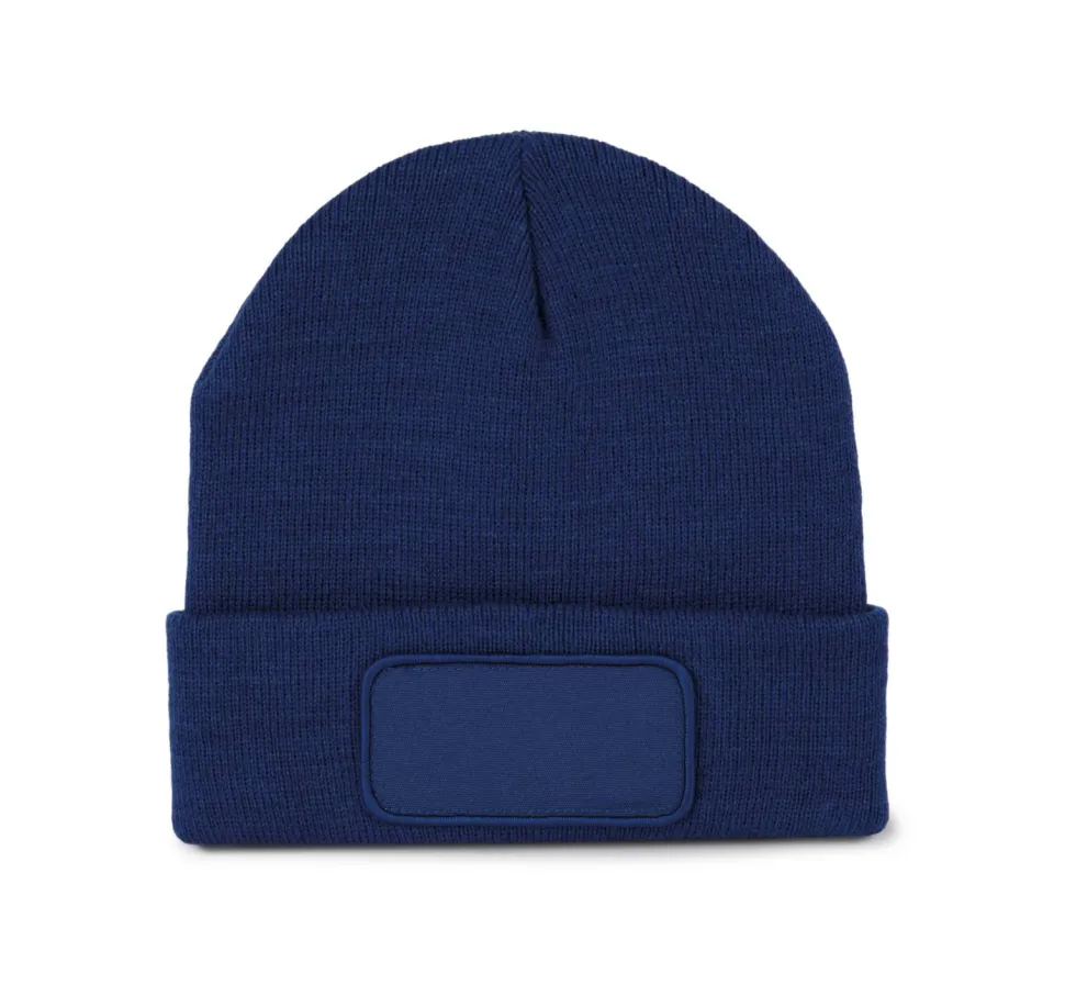 K-up KP895 - Bonnet Tricoté avec Patch Personnalisable