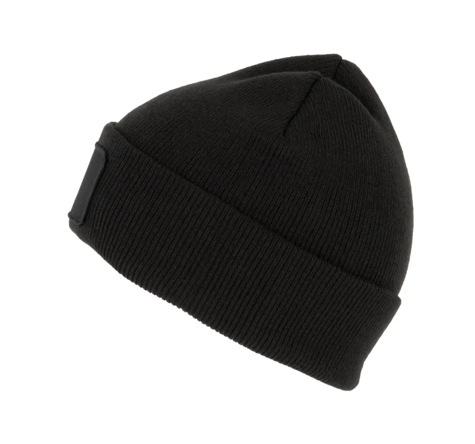 K-up KP895 - Bonnet Tricoté avec Patch Personnalisable