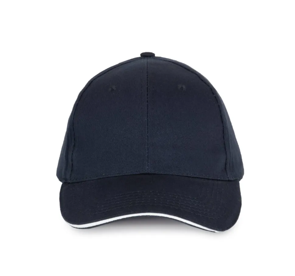 K-up KP153 - CASQUETTE AVEC SANDWICH CONTRASTÉ - 6 PANNEAUX