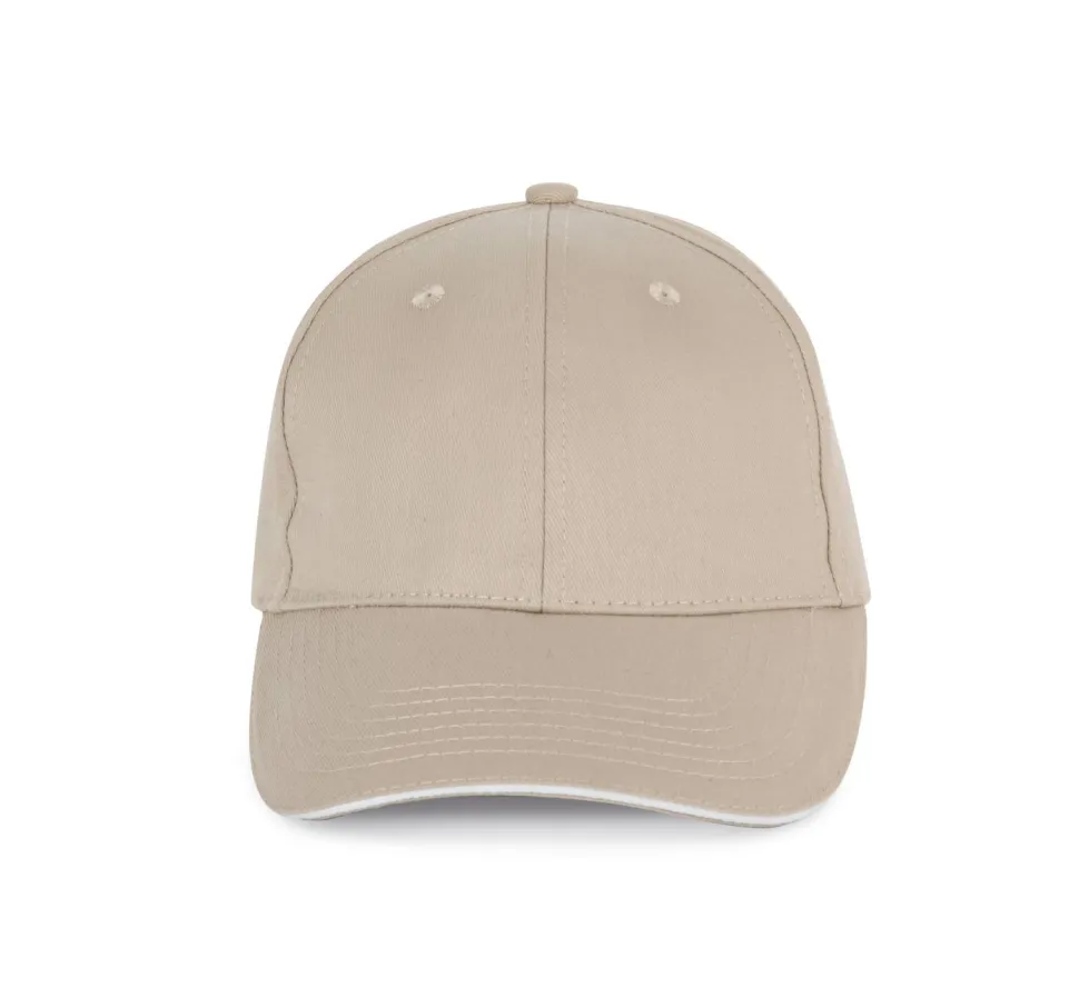K-up KP153 - CASQUETTE AVEC SANDWICH CONTRASTÉ - 6 PANNEAUX