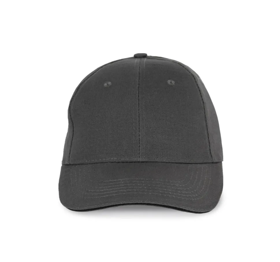 K-up KP153 - CASQUETTE AVEC SANDWICH CONTRASTÉ - 6 PANNEAUX