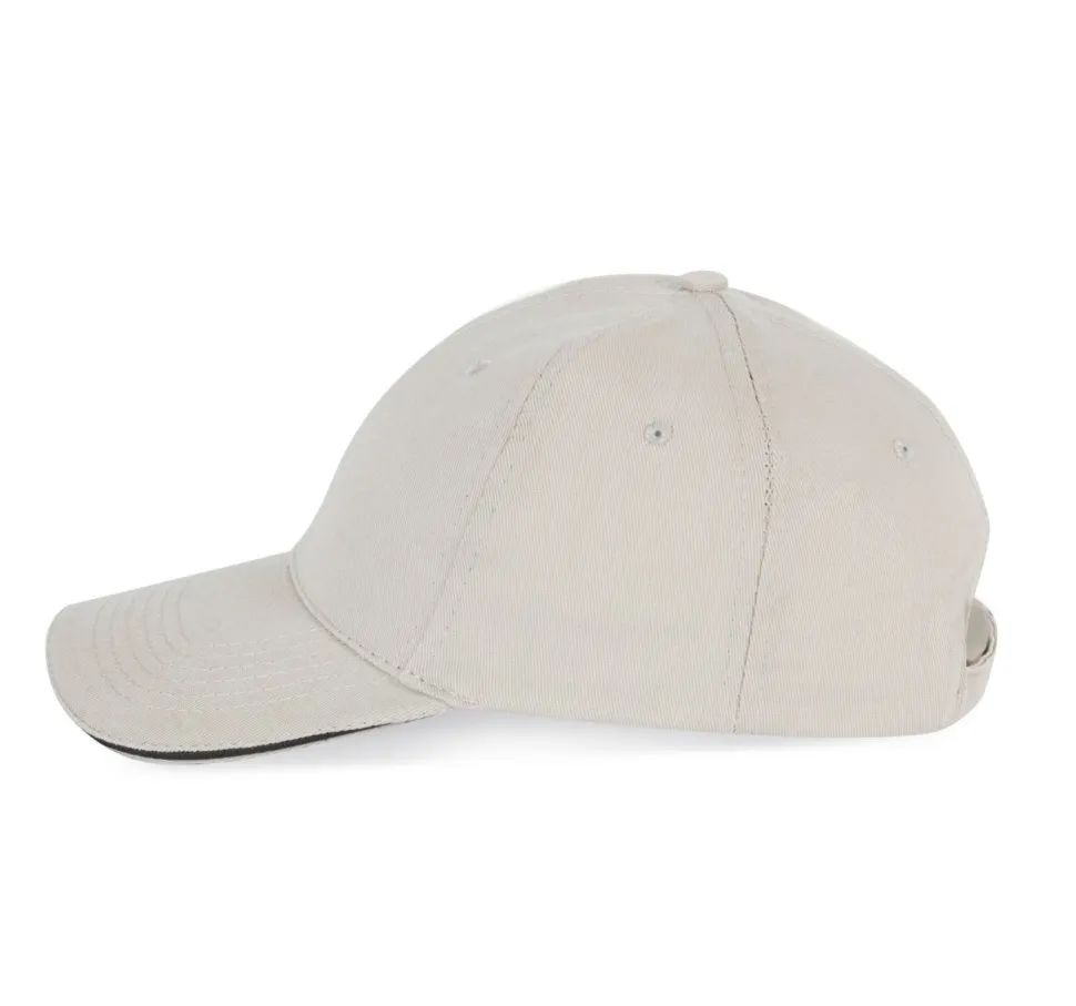 K-up KP153 - CASQUETTE AVEC SANDWICH CONTRASTÉ - 6 PANNEAUX