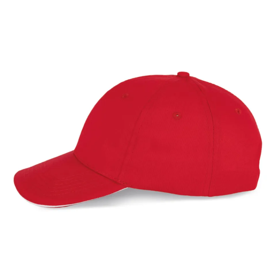 K-up KP153 - CASQUETTE AVEC SANDWICH CONTRASTÉ - 6 PANNEAUX