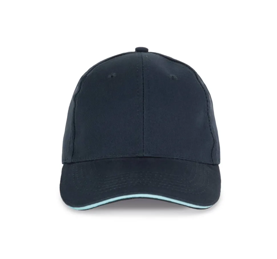 K-up KP153 - CASQUETTE AVEC SANDWICH CONTRASTÉ - 6 PANNEAUX