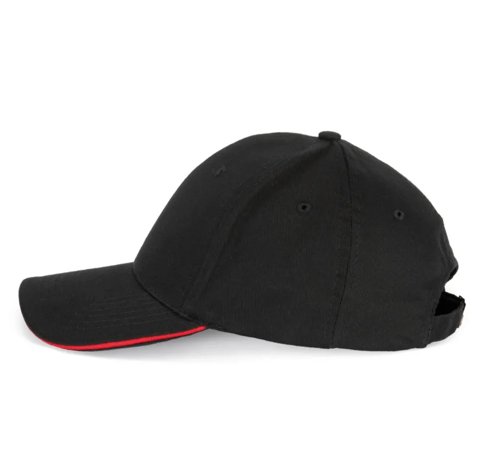K-up KP153 - CASQUETTE AVEC SANDWICH CONTRASTÉ - 6 PANNEAUX