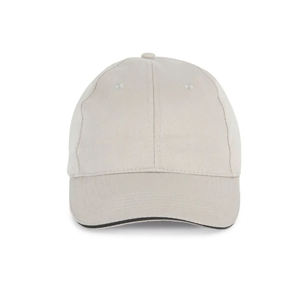 K-up KP153 - CASQUETTE AVEC SANDWICH CONTRASTÉ - 6 PANNEAUX