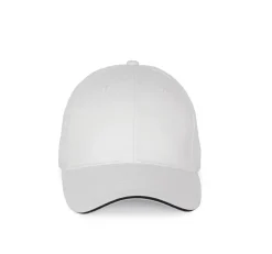 K-up KP185 - Casquette avec visière sandwich contrastée - 6 panneaux