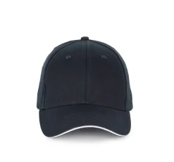 K-up KP185 - Casquette avec visière sandwich contrastée - 6 panneaux