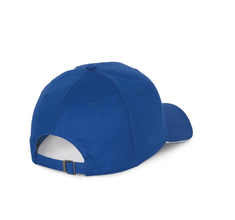 K-up KP191 - Casquette avec visière sandwich contrastée - 6 panneaux