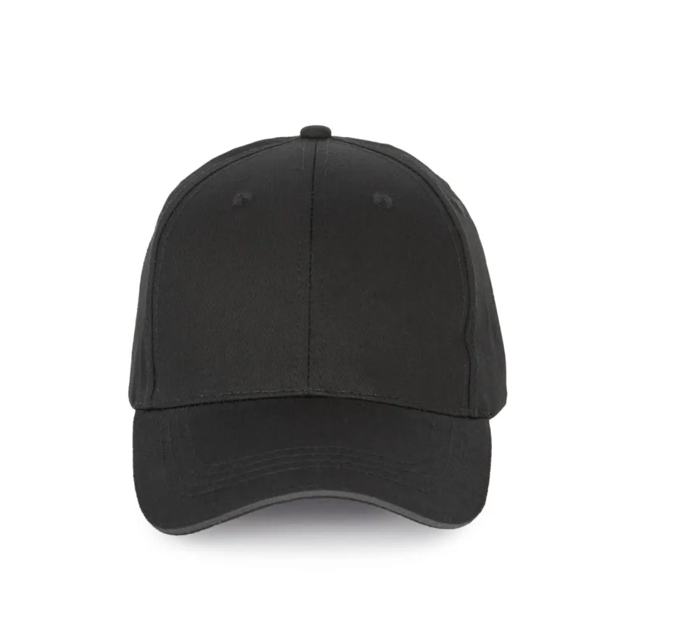 K-up KP191 - Casquette avec visière sandwich contrastée - 6 panneaux