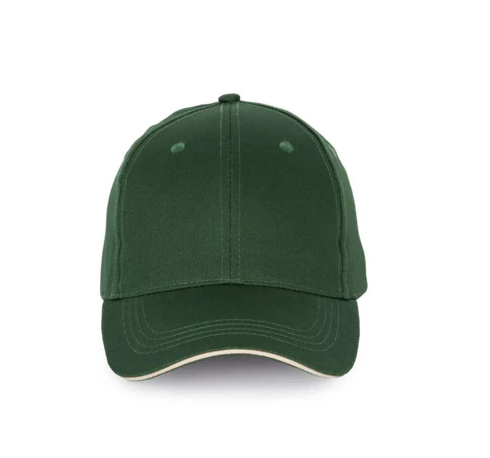 K-up KP191 - Casquette avec visière sandwich contrastée - 6 panneaux