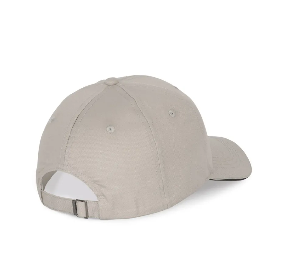 K-up KP191 - Casquette avec visière sandwich contrastée - 6 panneaux