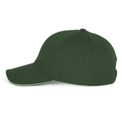 K-up KP191 - Casquette avec visière sandwich contrastée - 6 panneaux