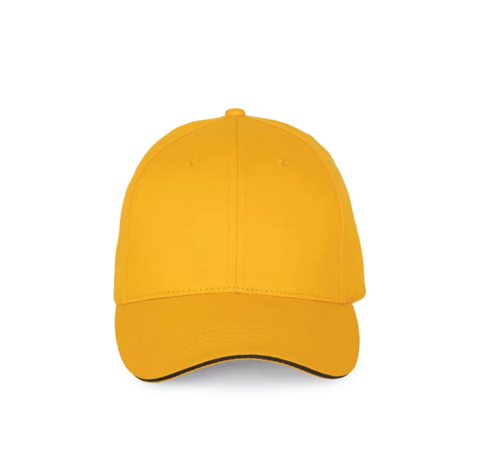 K-up KP191 - Casquette avec visière sandwich contrastée - 6 panneaux