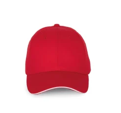K-up KP191 - Casquette avec visière sandwich contrastée - 6 panneaux