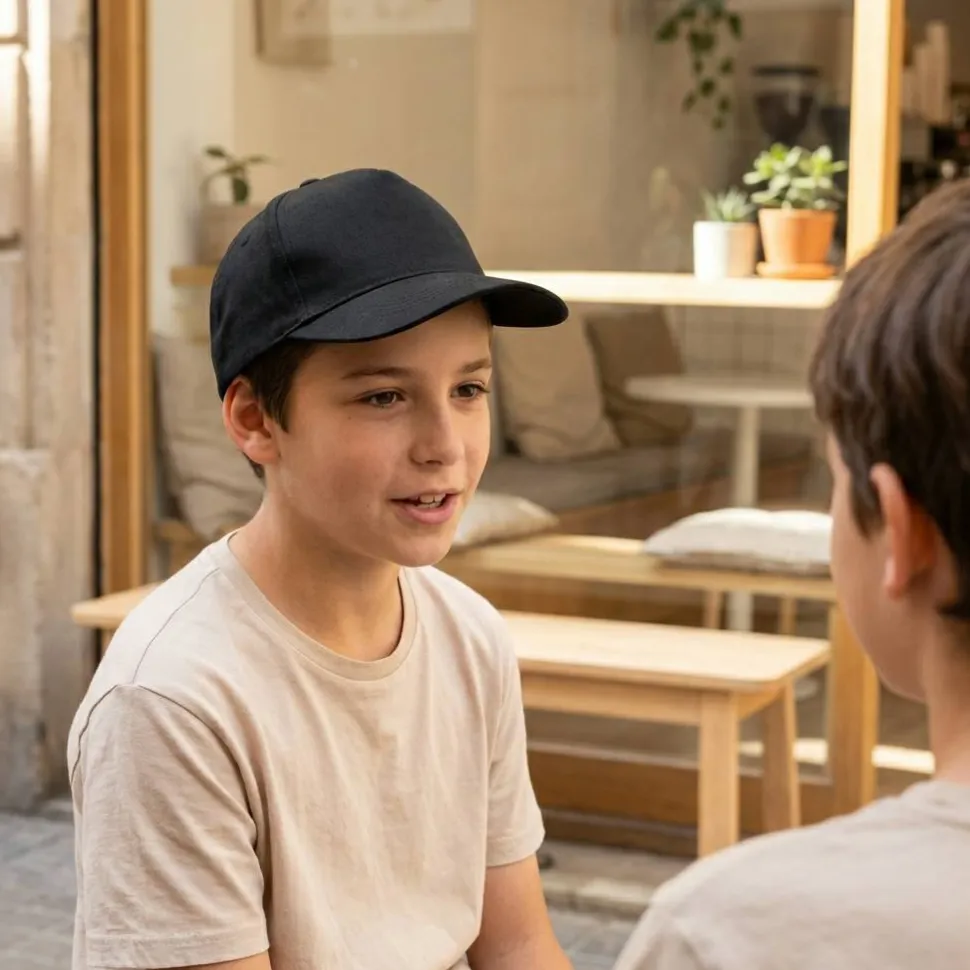 K-up KP149 - CASQUETTE ENFANT EN COTON - 5 PANNEAUX
