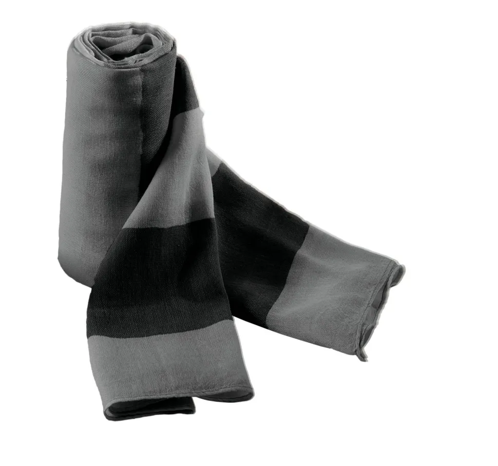 K-up KP067 - Écharpe Légère en Voile de Coton à Rayures