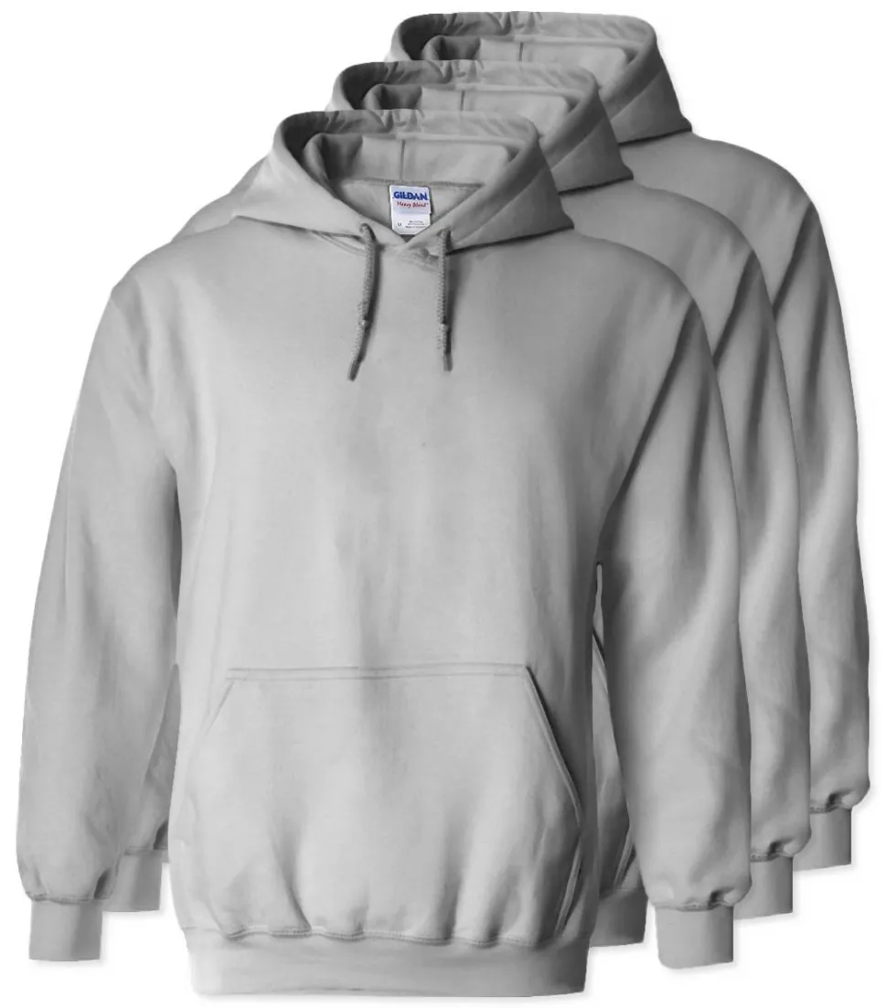 Lot de 3 Gildan 18500 - Sweat à capuche en molleton Heavy Blend