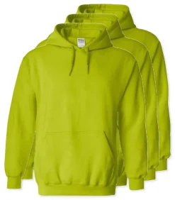 Lot de 3 Gildan 18500 - Sweat à capuche en molleton Heavy Blend