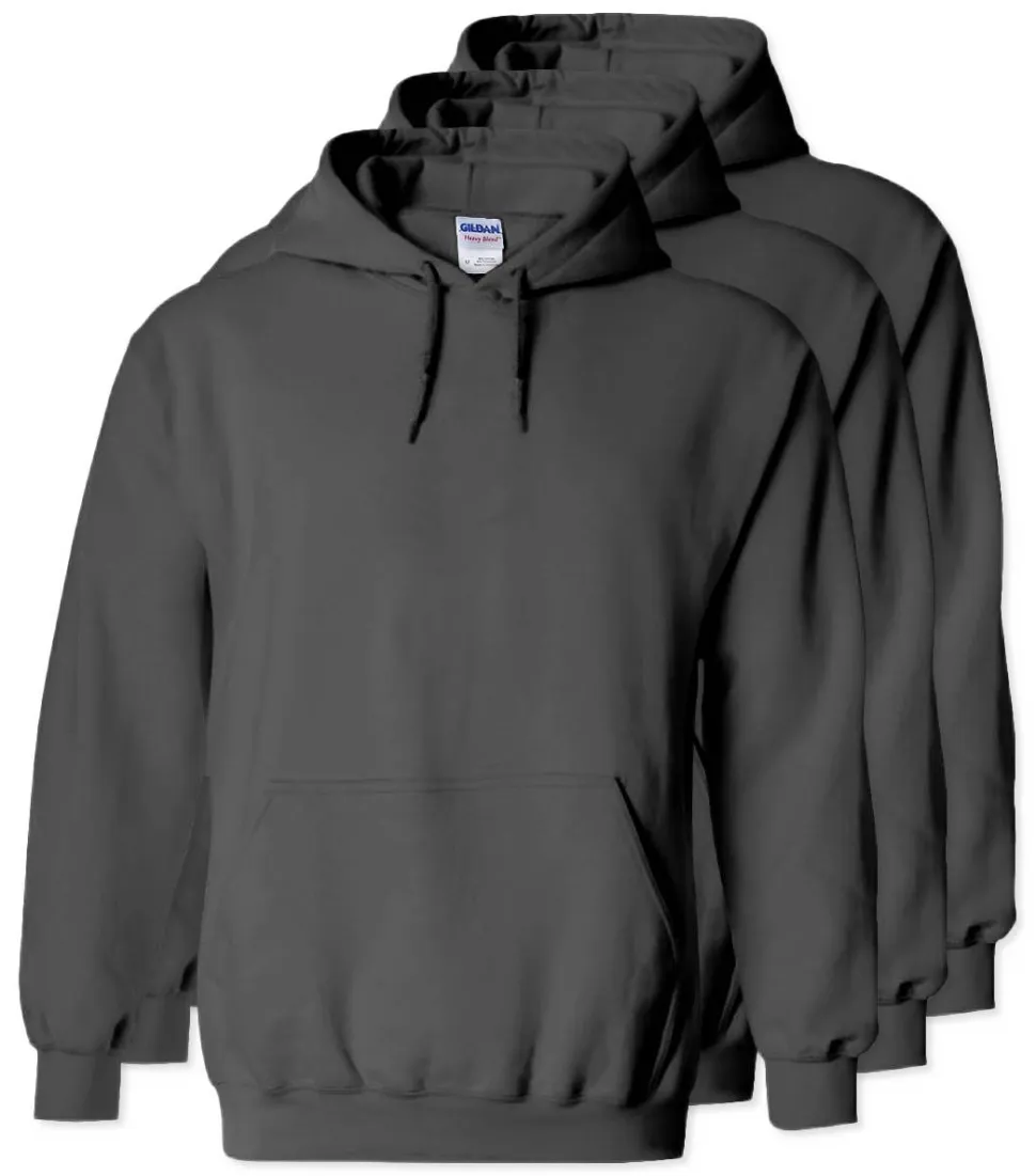 Lot de 3 Gildan 18500 - Sweat à capuche en molleton Heavy Blend