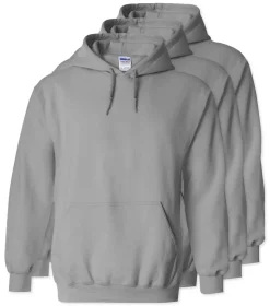 Lot de 3 Gildan 18500 - Sweat à capuche en molleton Heavy Blend